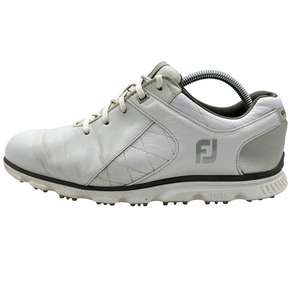 FootJoy Pro SL Golf‎ Shoes White Leather Mens Sz 10 Performance Golfing